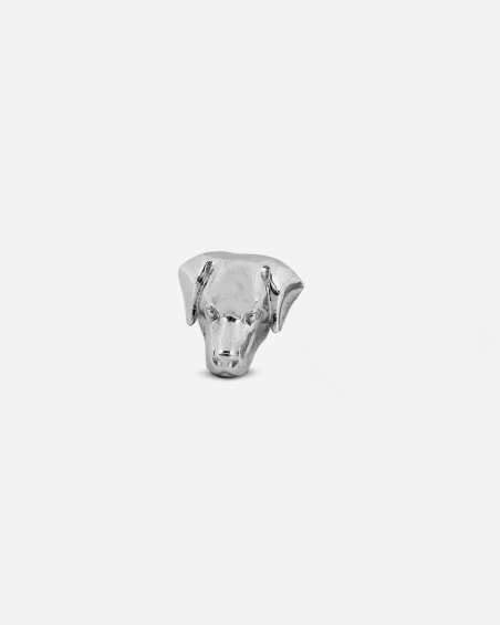 LABRADOR RETRIEVER SINGLE EARRING / POLISHED SILVER