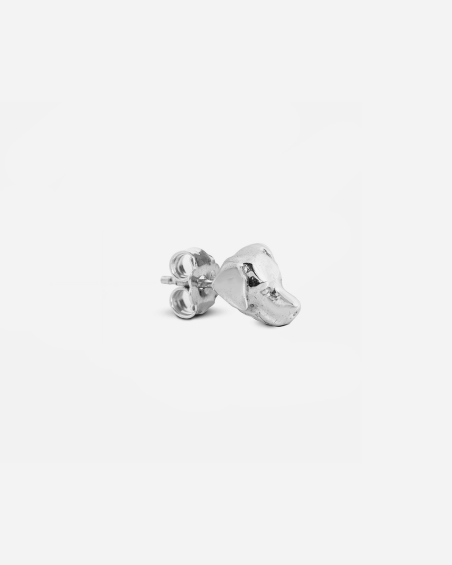 LABRADOR RETRIEVER SINGLE EARRING / POLISHED SILVER