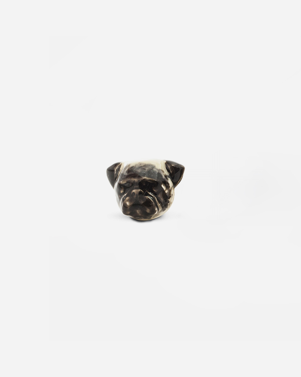 PUG SINGLE EARRING / ENAMELLED