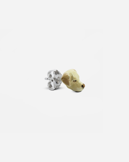 LABRADOR RETRIEVER SINGLE EARRING / ENAMELLED