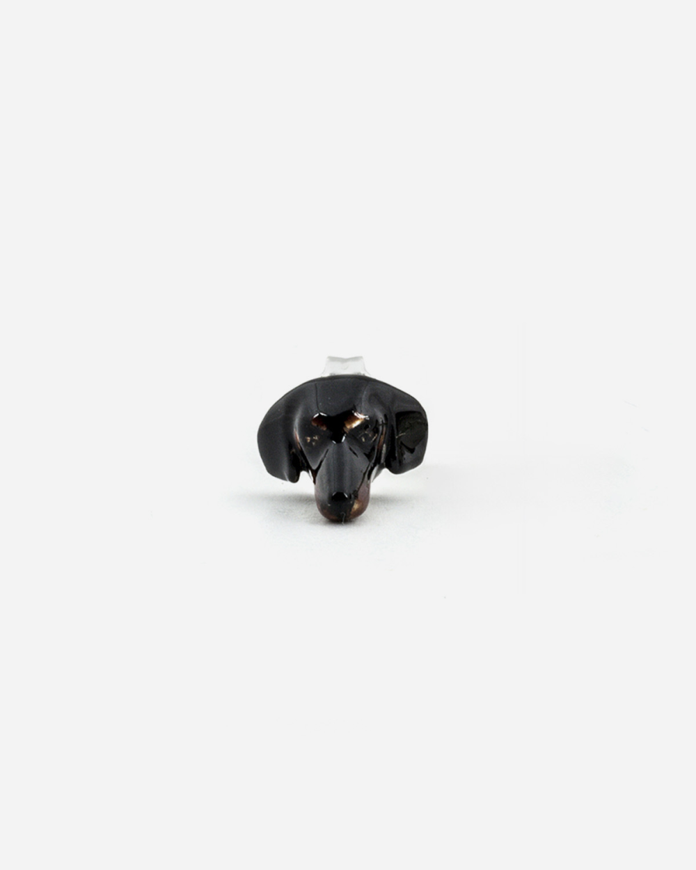 DACHSHUND SINGLE EARRING / ENAMELLED