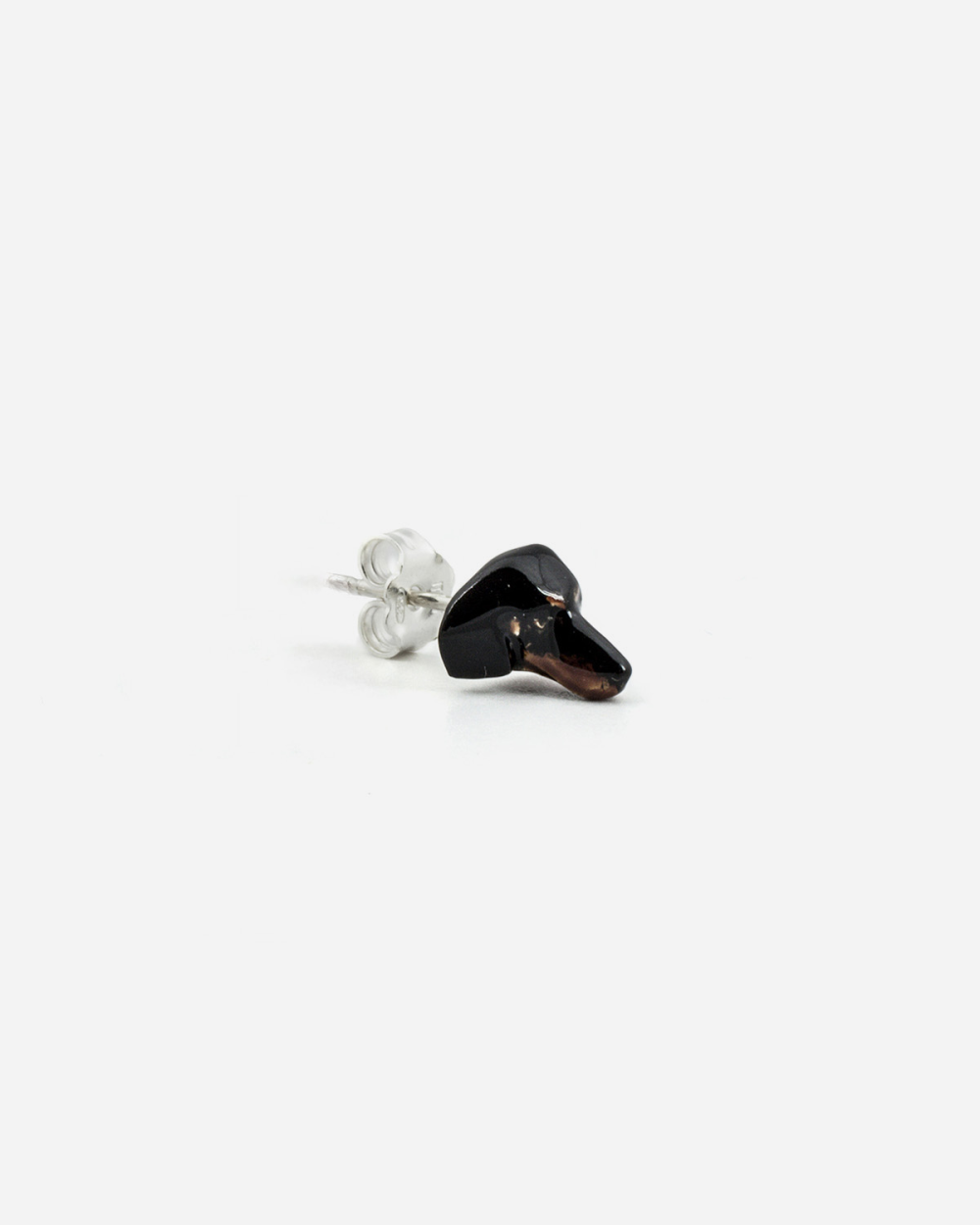 DACHSHUND SINGLE EARRING / ENAMELLED