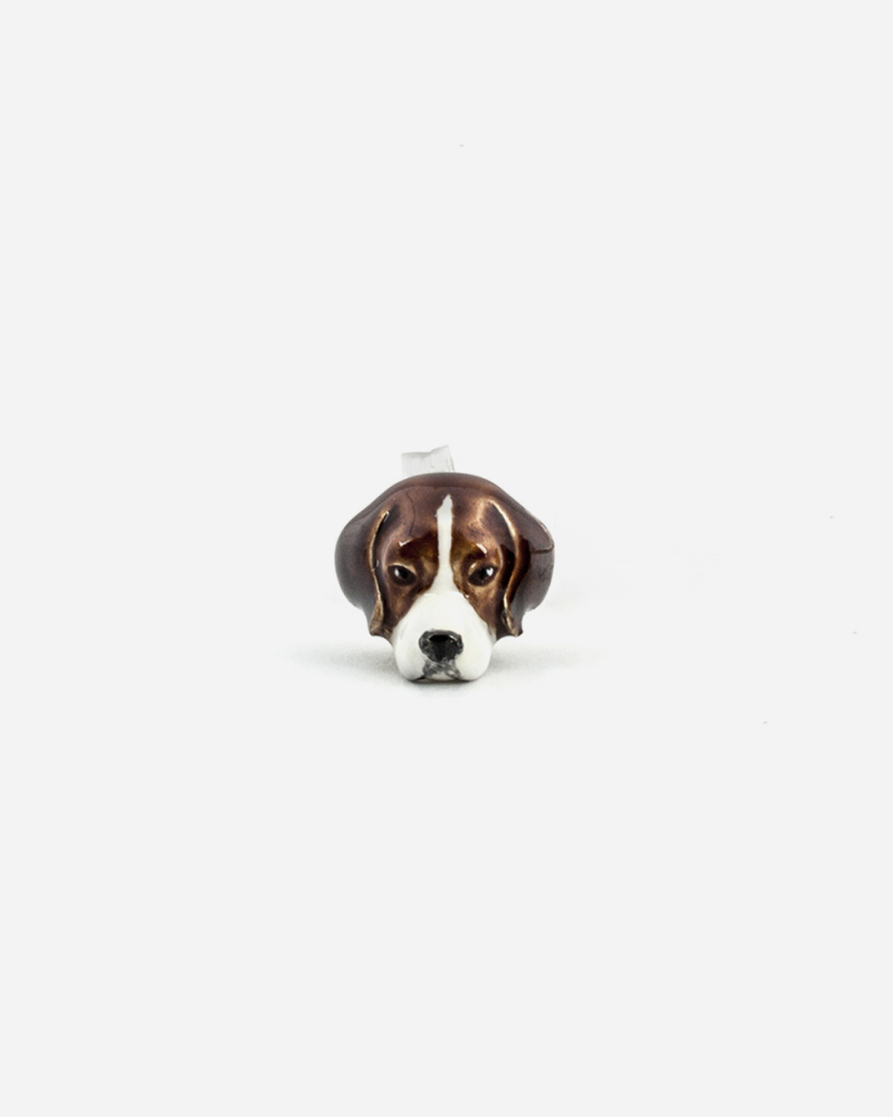 BEAGLE SINGLE EARRING / ENAMELLED