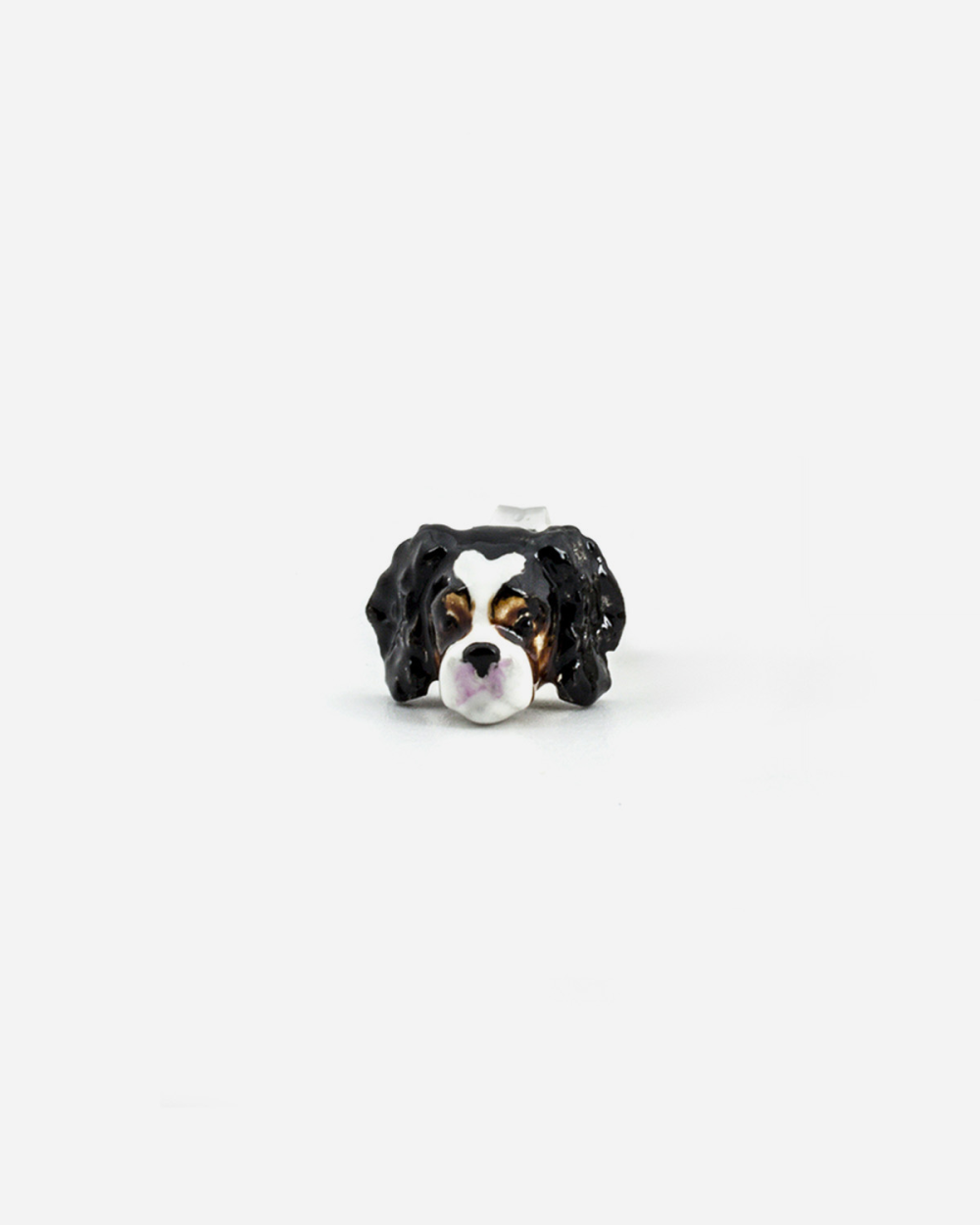 PENDIENTE CAVALIER KING / ESMALTE