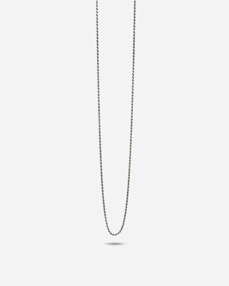 COLLIER TORCHON EN ARGENT