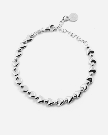 PULSERA CORAZONES SILVER MATCHY DE PLATA