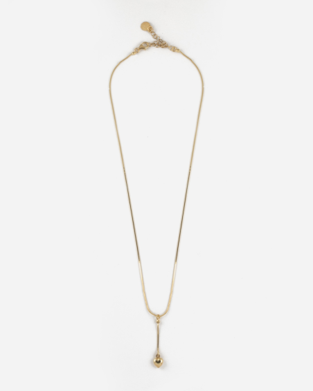 COLLIER CRAVATE CŒUR GOLDEN HEARTIE PLAQUÉ OR JAUNE