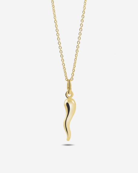 GOLD PLATED LUCKY HORN PENDANT