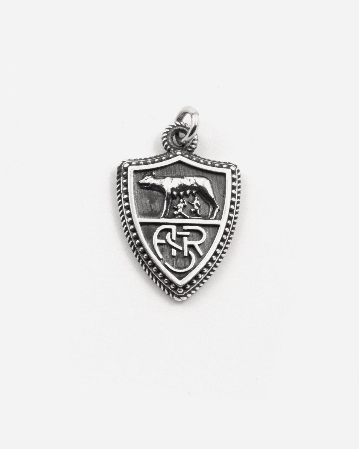 PENDENTIF AVEC LOGO AS ROMA HERITAGE EN ARGENT