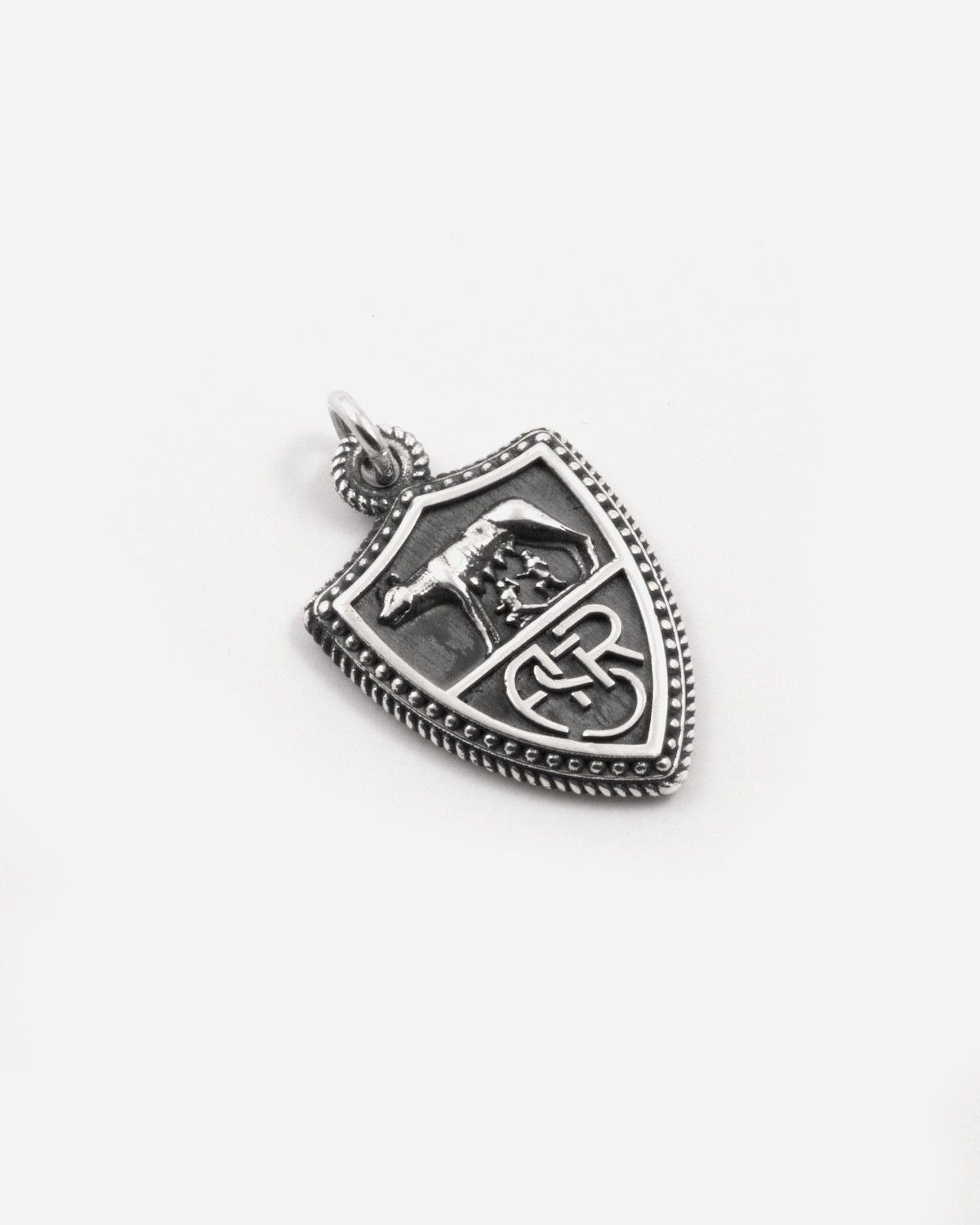 PENDENTIF AVEC LOGO AS ROMA HERITAGE EN ARGENT