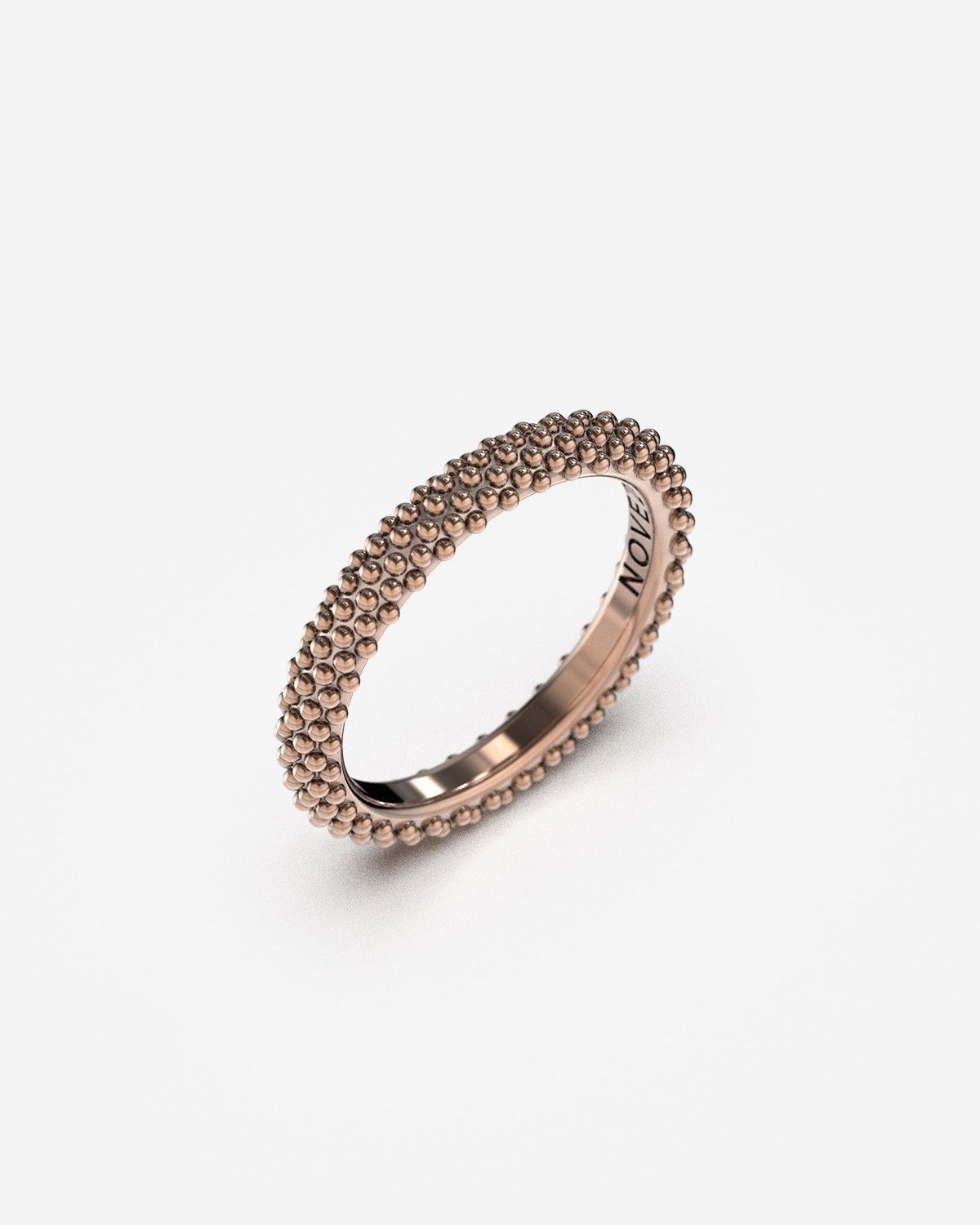 ANILLO DE COMPROMISO ORO PUNTEADO