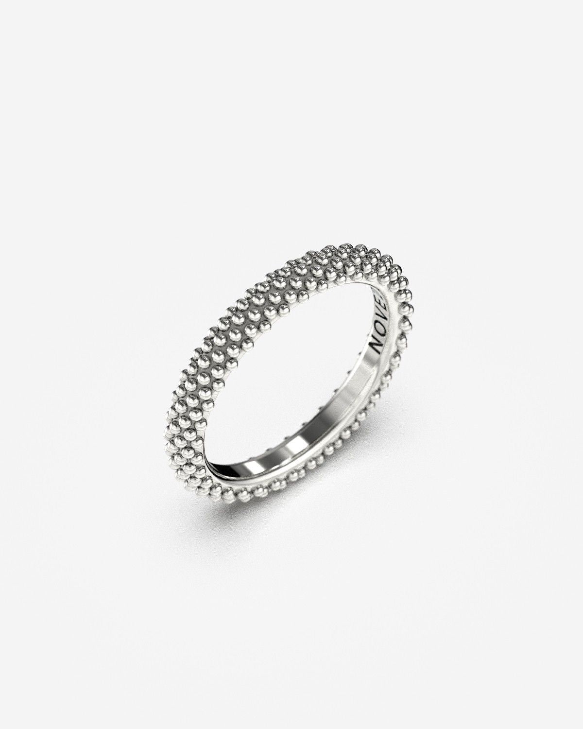 ANILLO DE COMPROMISO ORO PUNTEADO