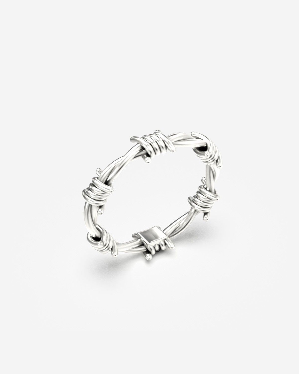 BAGUE DE PROMESSE BARBELÉ EN OR