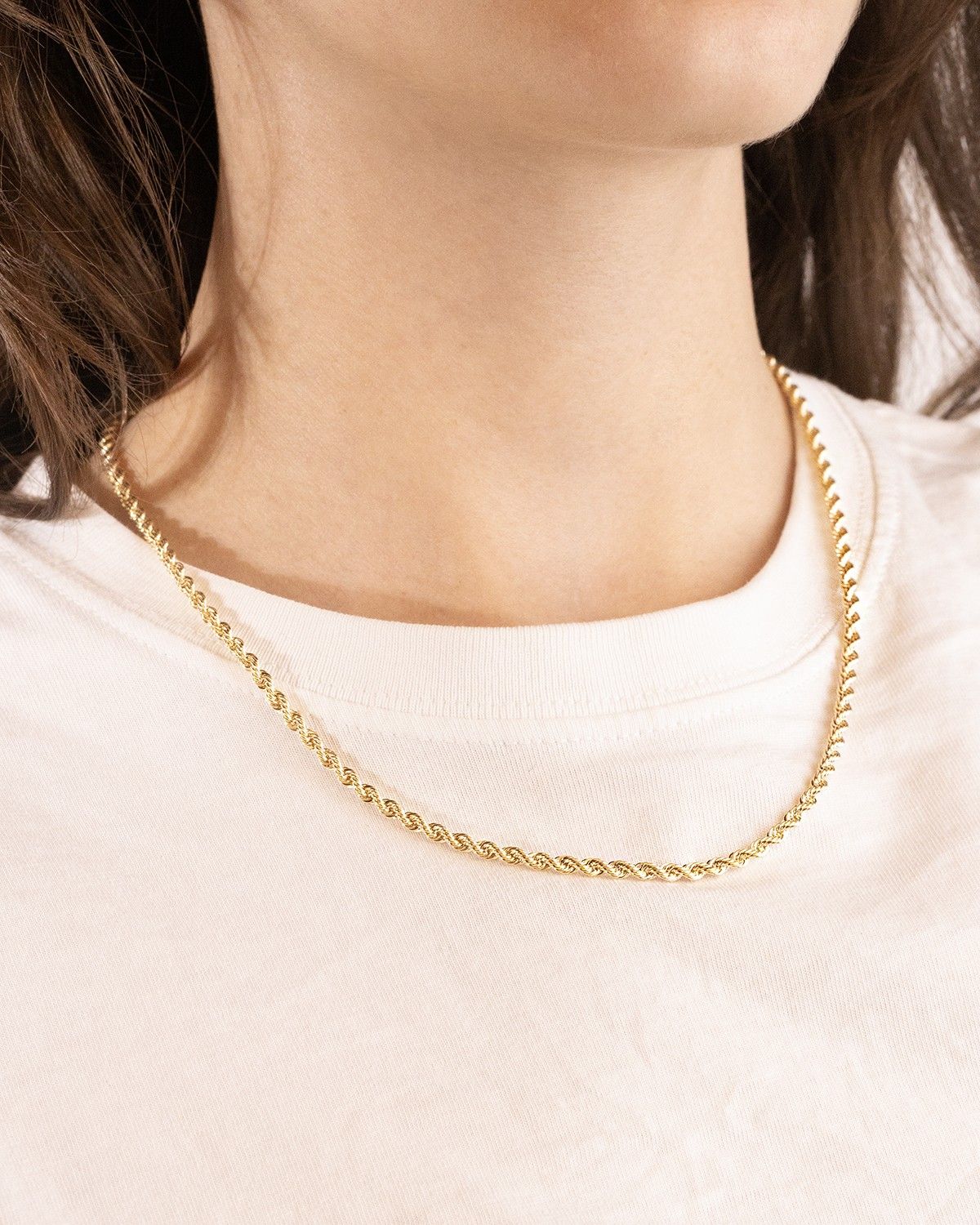 COLLIER CORDE 050 EN OR 9 KT