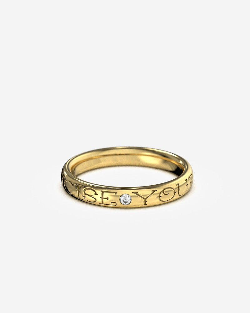 GOLD CONFORT WEDDING RING WITH DIAMOND H3,5