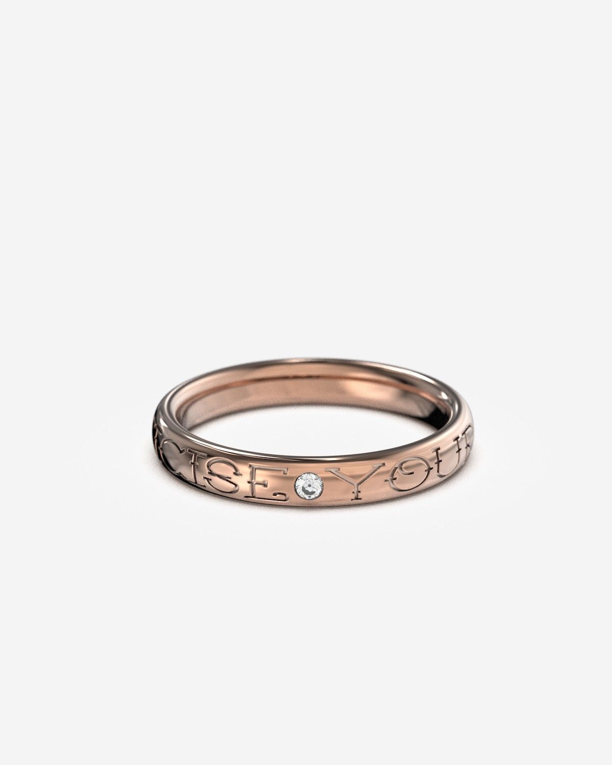 BAGUE DE MARIAGE EN OR AVEC DIAMANT H3,5