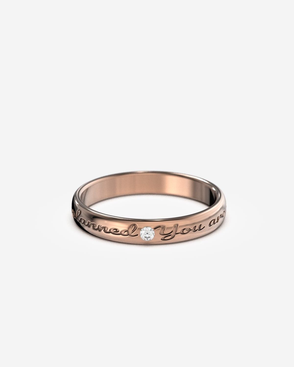 BAGUE DE MARIAGE EN OR AVEC DIAMANT H3,4