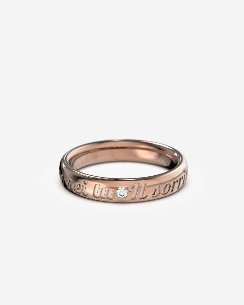 GOLD WEDDING RING WITH DIAMOND H4,1
