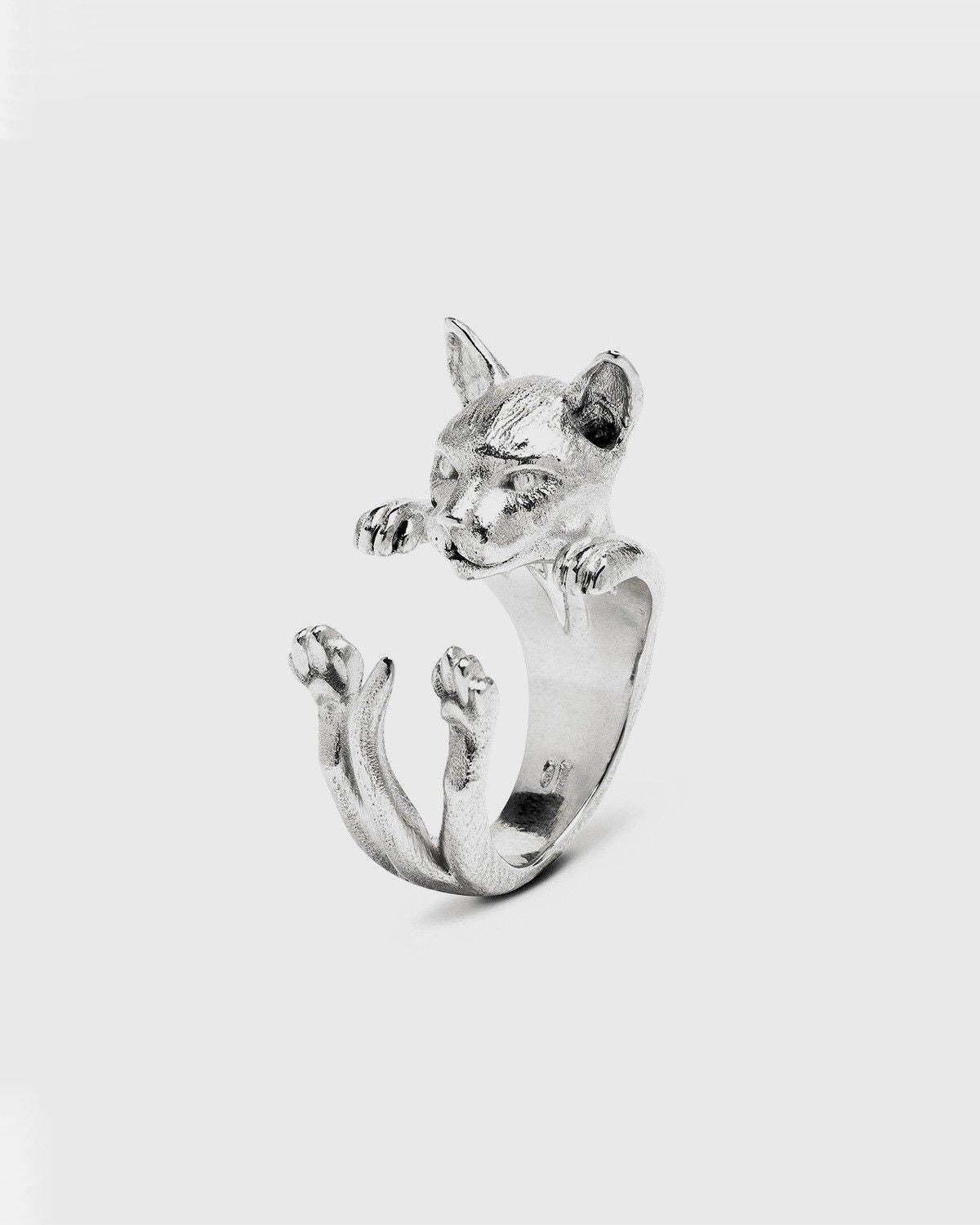 ANELLO HUG GATTO SIAMESE IN ARGENTO