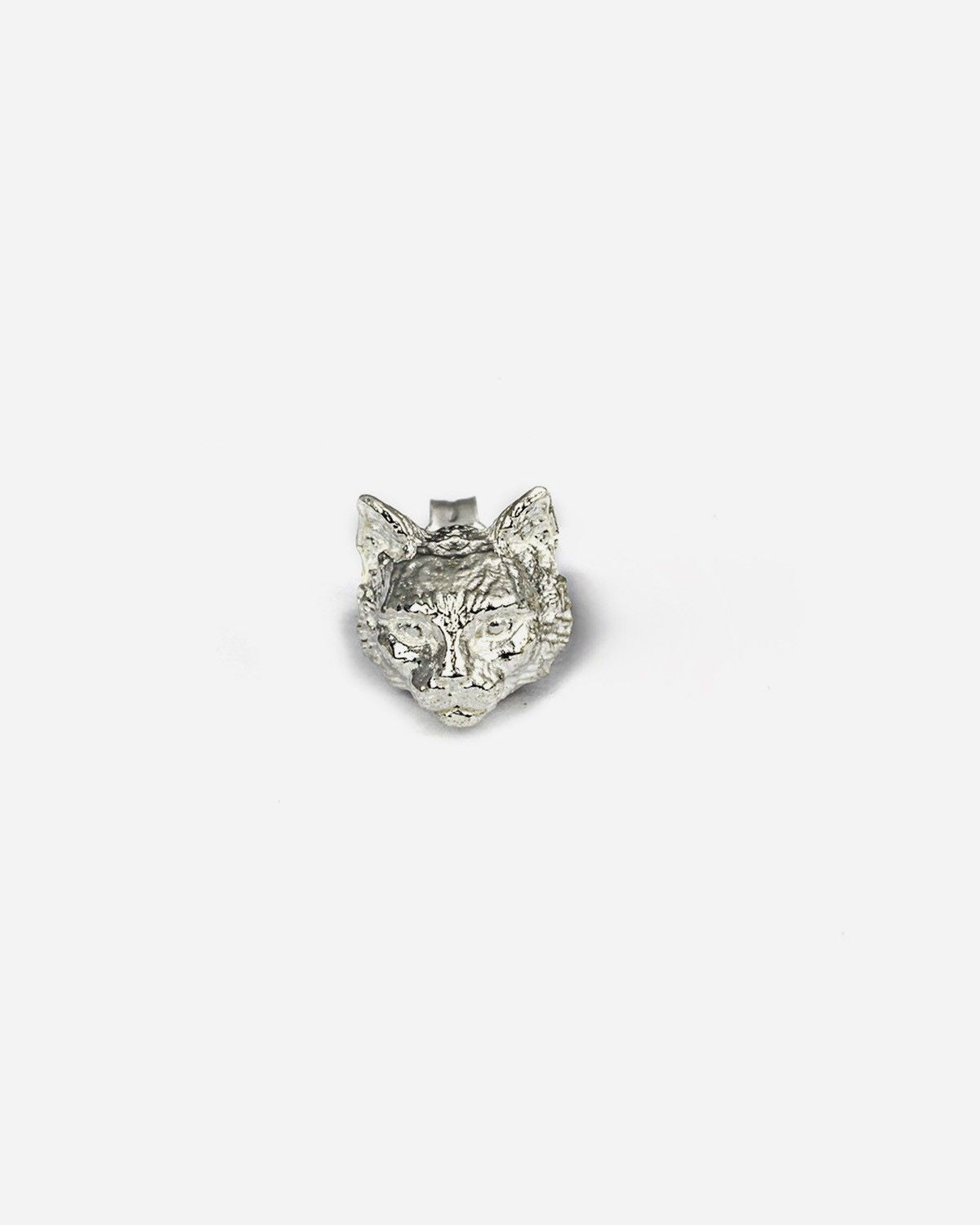 BOUCLE D'OREILLE CHAT DES FORÊTS NORVÉGIENNES / ARGENT
