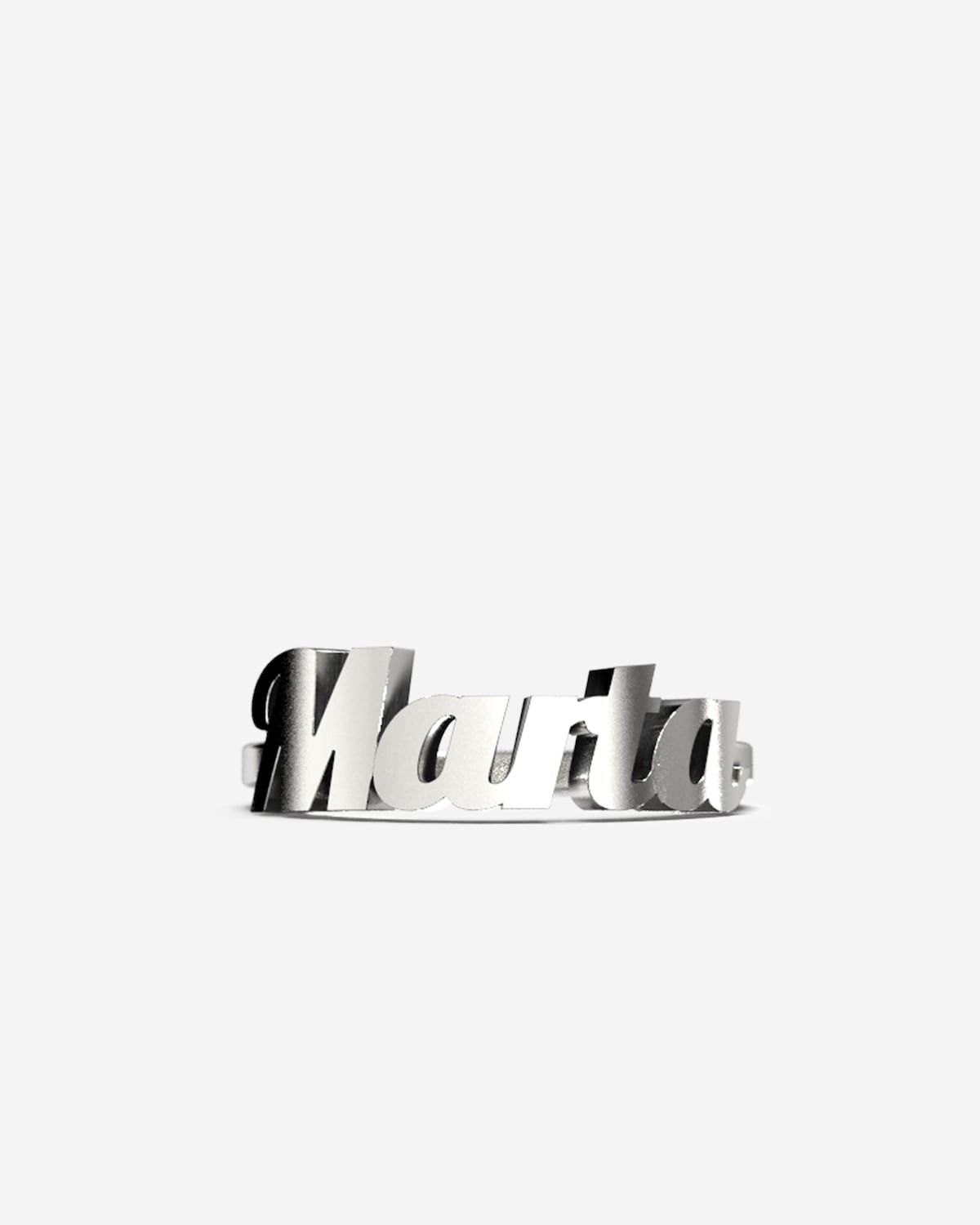 ANELLO FEDINA CON NOME 3D PERSONALIZZABILE