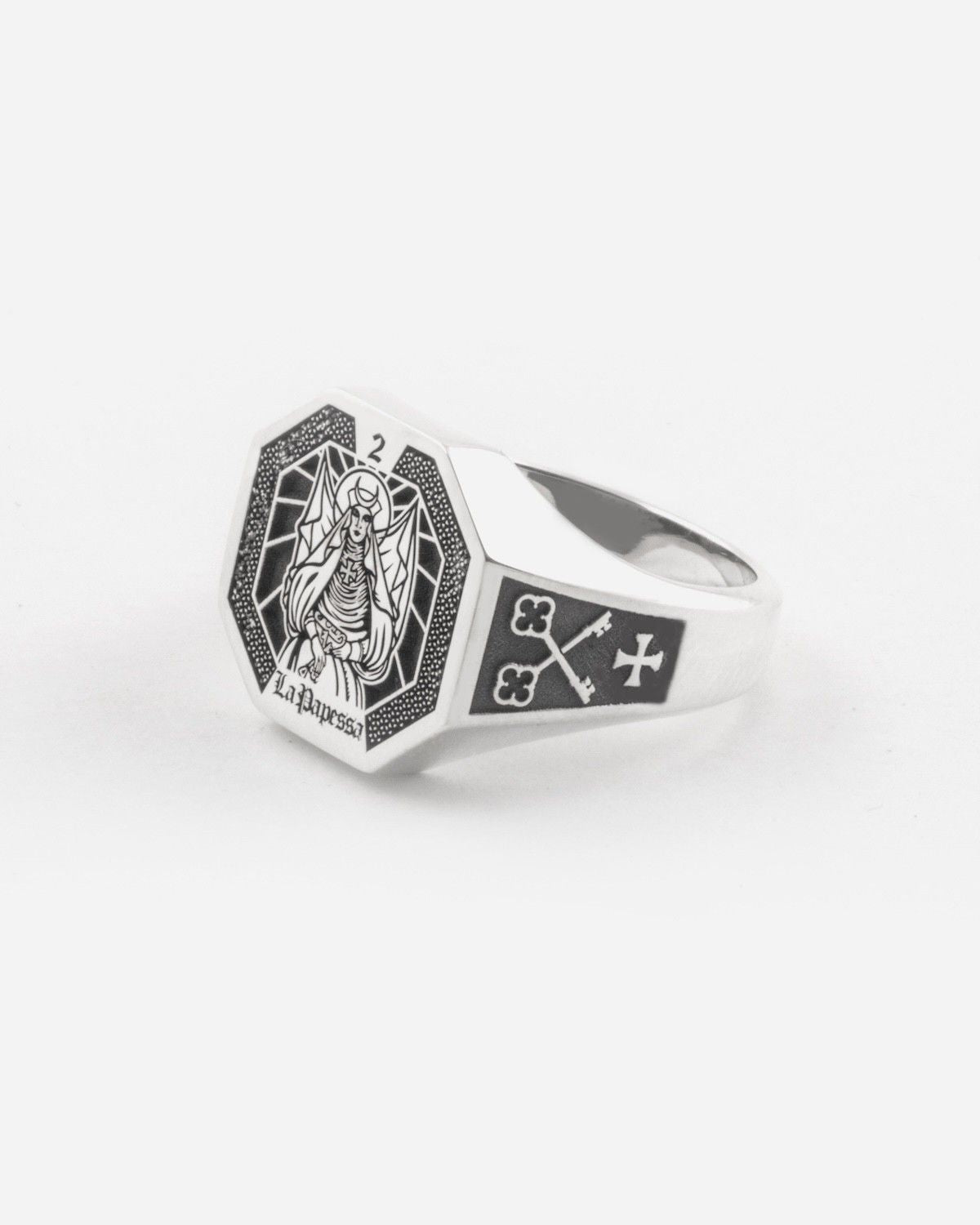 CHEVALIÈRE CARTE DE TAROT LA PAPESSE