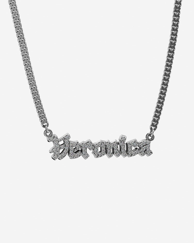 COLLIER NOM MAILLE GOURMETTE MY SHINY NAME