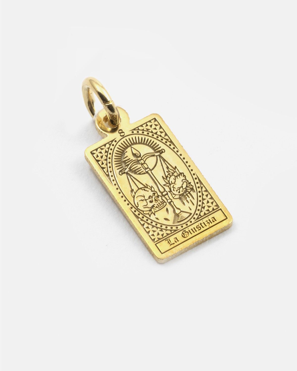 JUSTICE TAROT CARD PENDANT