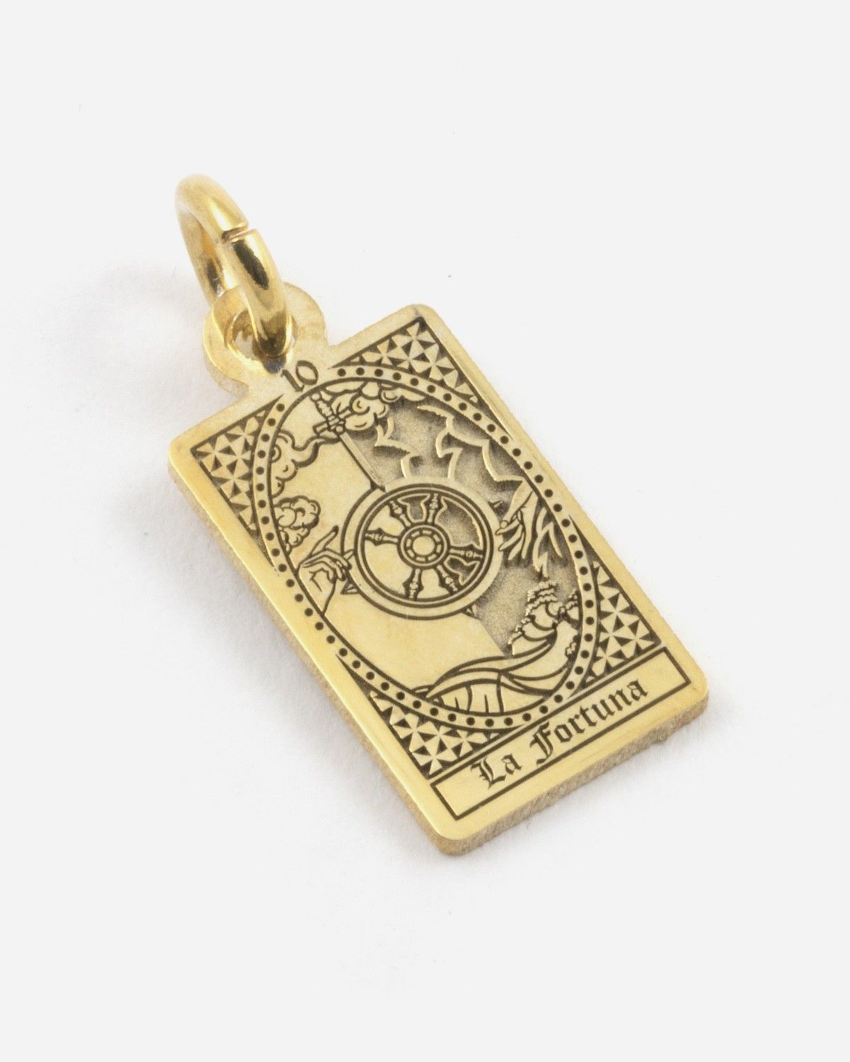 WHEEL OF FORTUNE TAROT CARD PENDANT