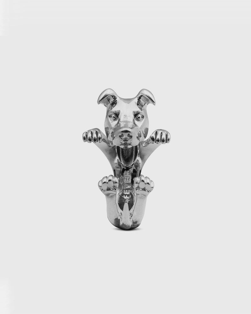 HUG RING AMERICAN STAFFORDSHIRE / SILBER POLIERT