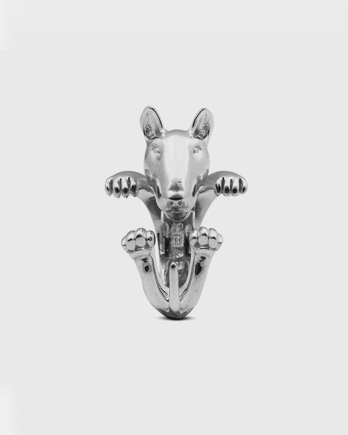 BAGUE HUG BULL TERRIER / ARGENT