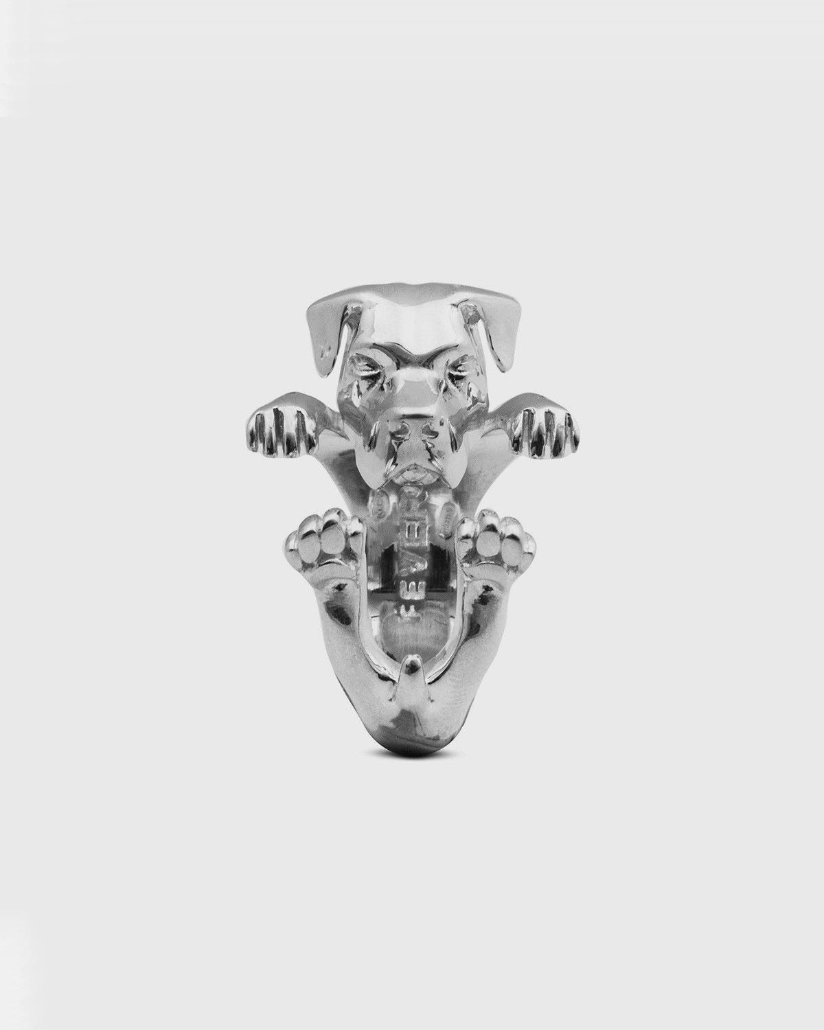 BAGUE HUG CHIEN CORSO / ARGENT