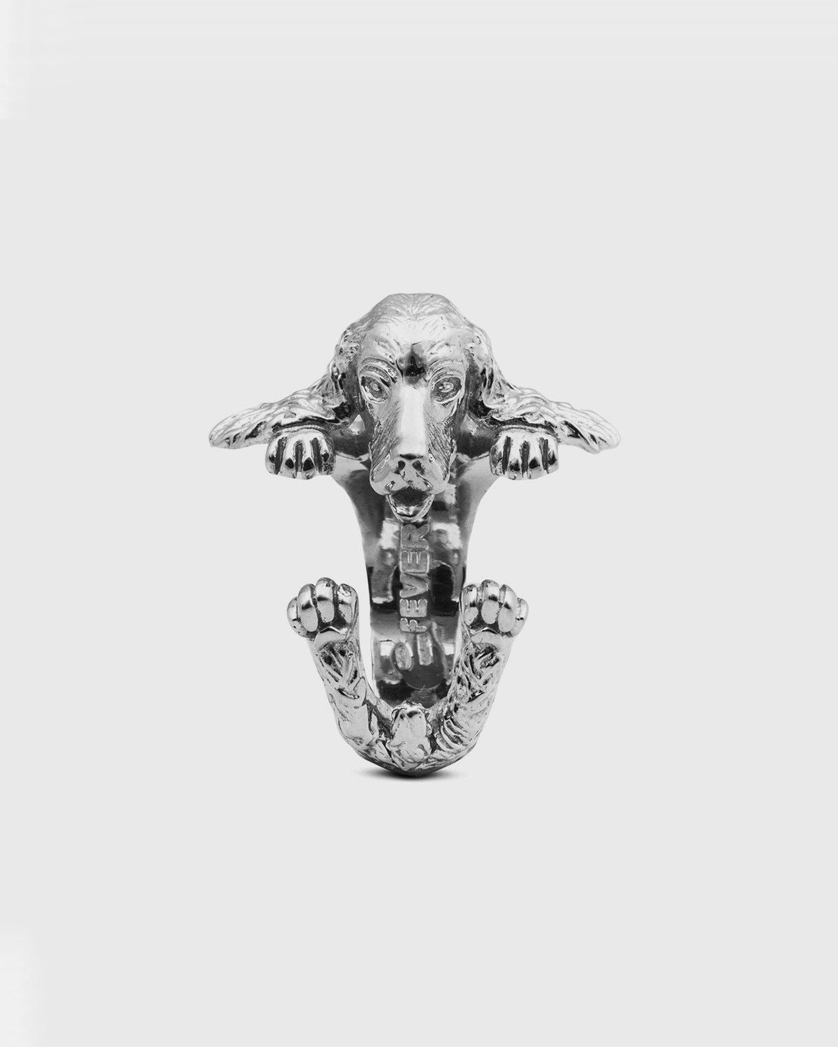 BAGUE HUG COCKER SPANIEL INGLESE / ARGENT