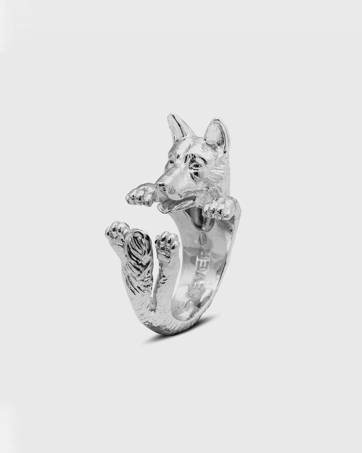 BAGUE HUG PASTORE TEDESCO / ARGENT
