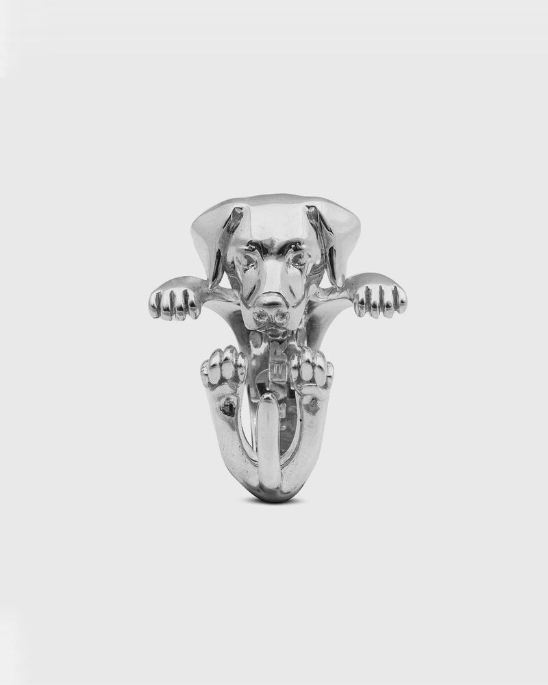 ANELLO HUG LABRADOR RETRIEVER / ARGENTO LUCIDO