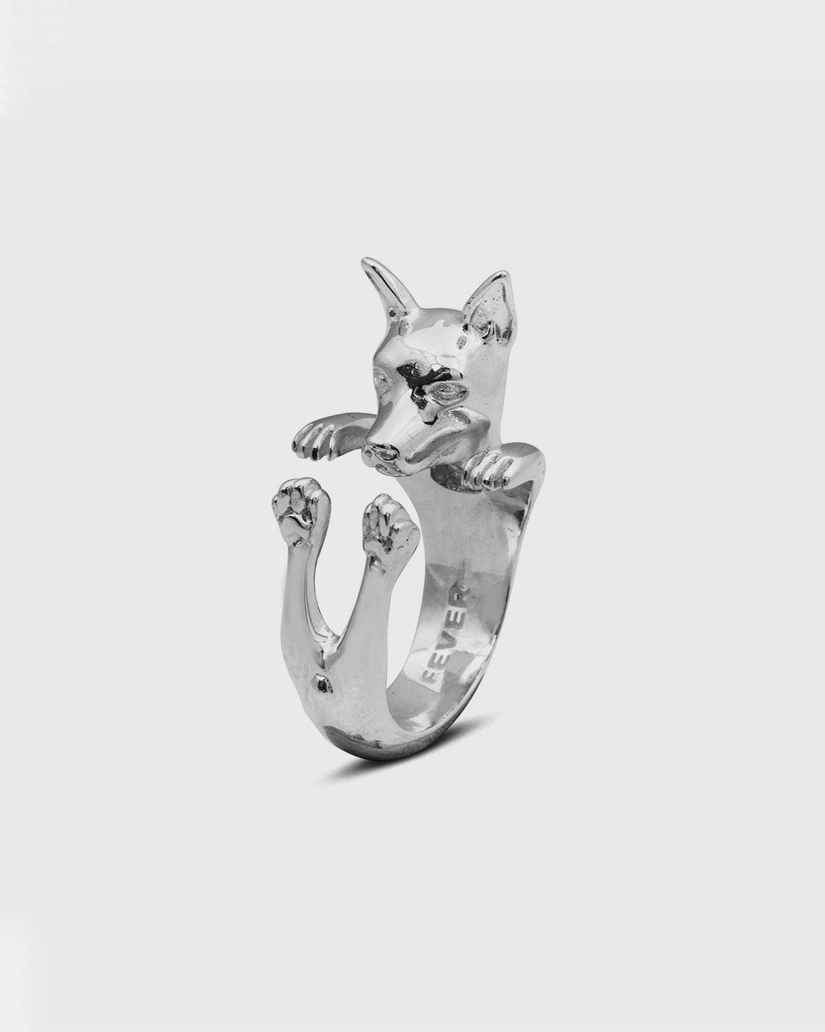 HUG RING PINSCHER / SILBER POLIERT