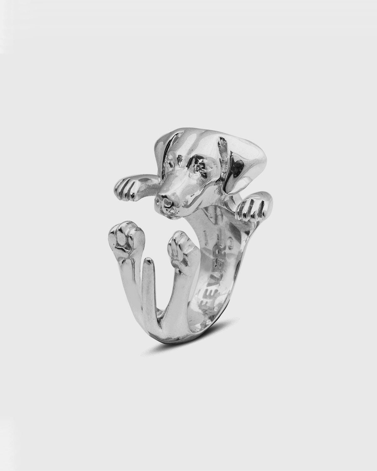 BAGUE HUG RHODESIAN RIDGEBACK / ARGENT
