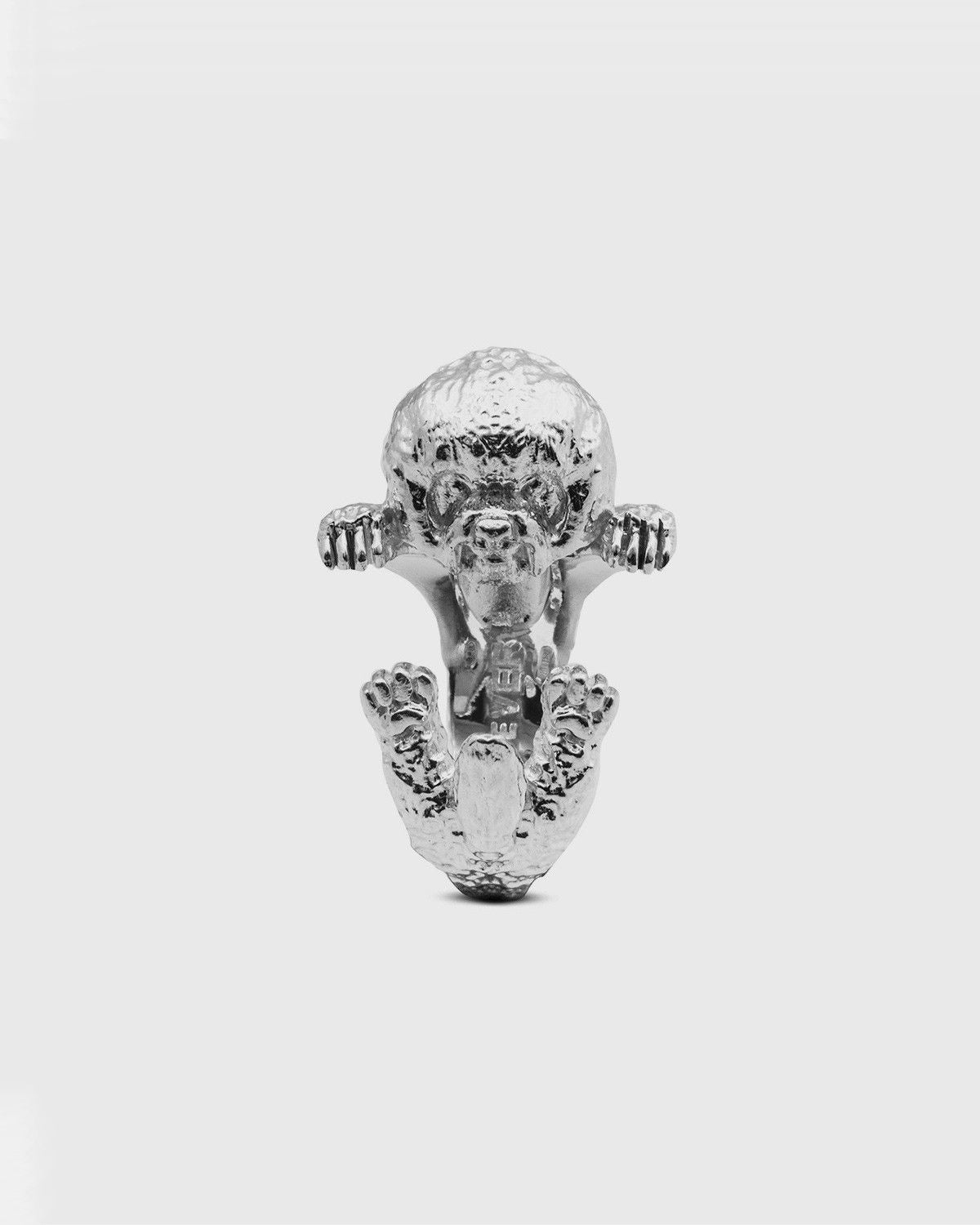 BAGUE HUG BICHON FRISE' / ARGENT