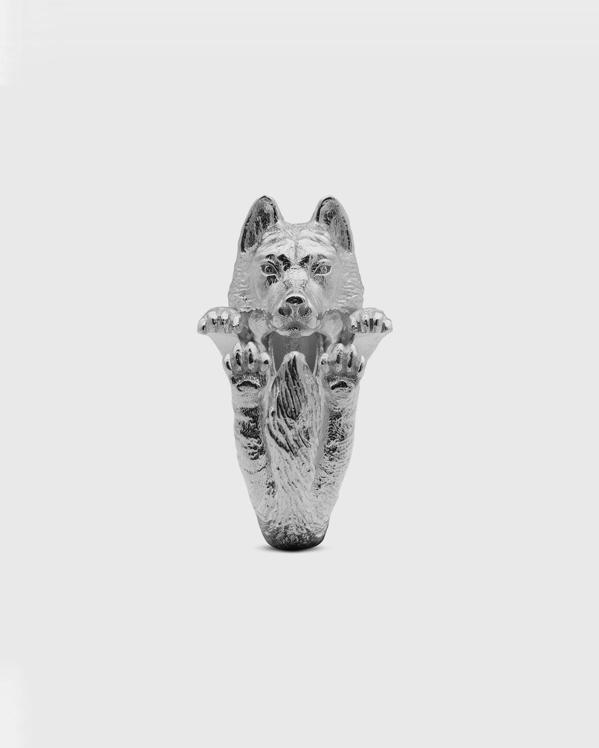 BAGUE HUG SIBERIAN HUSKY / ARGENT
