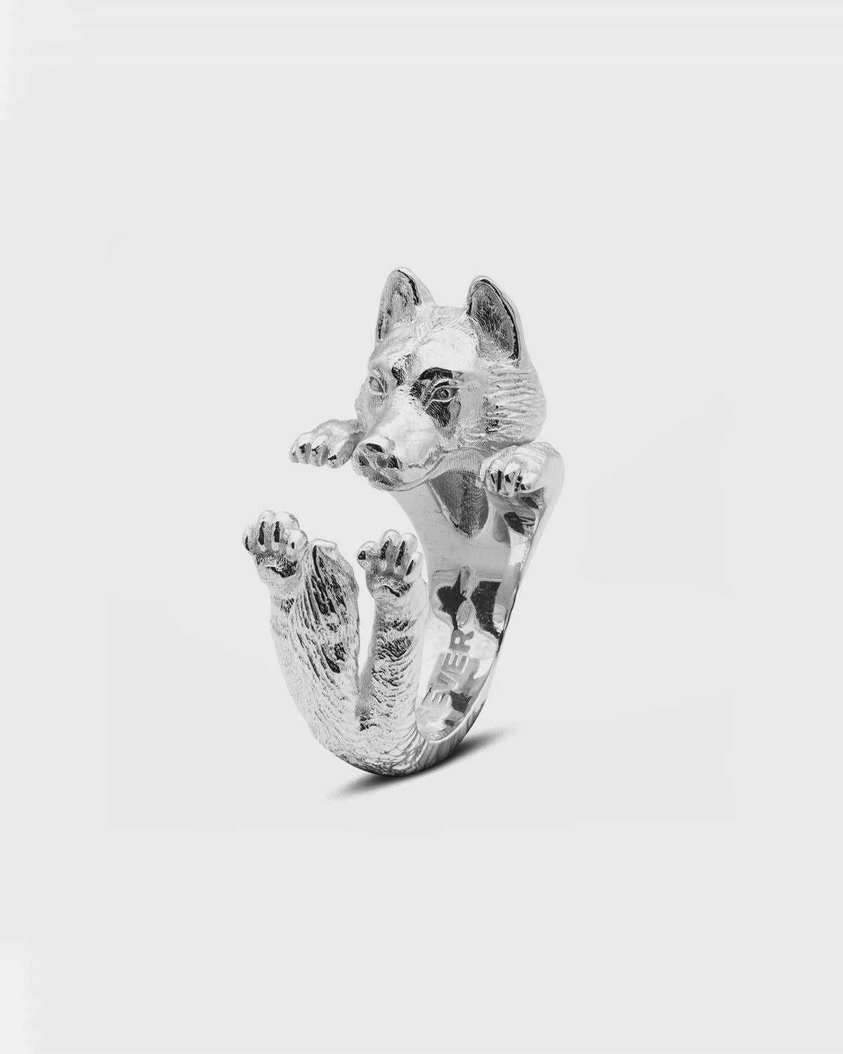 BAGUE HUG SIBERIAN HUSKY / ARGENT