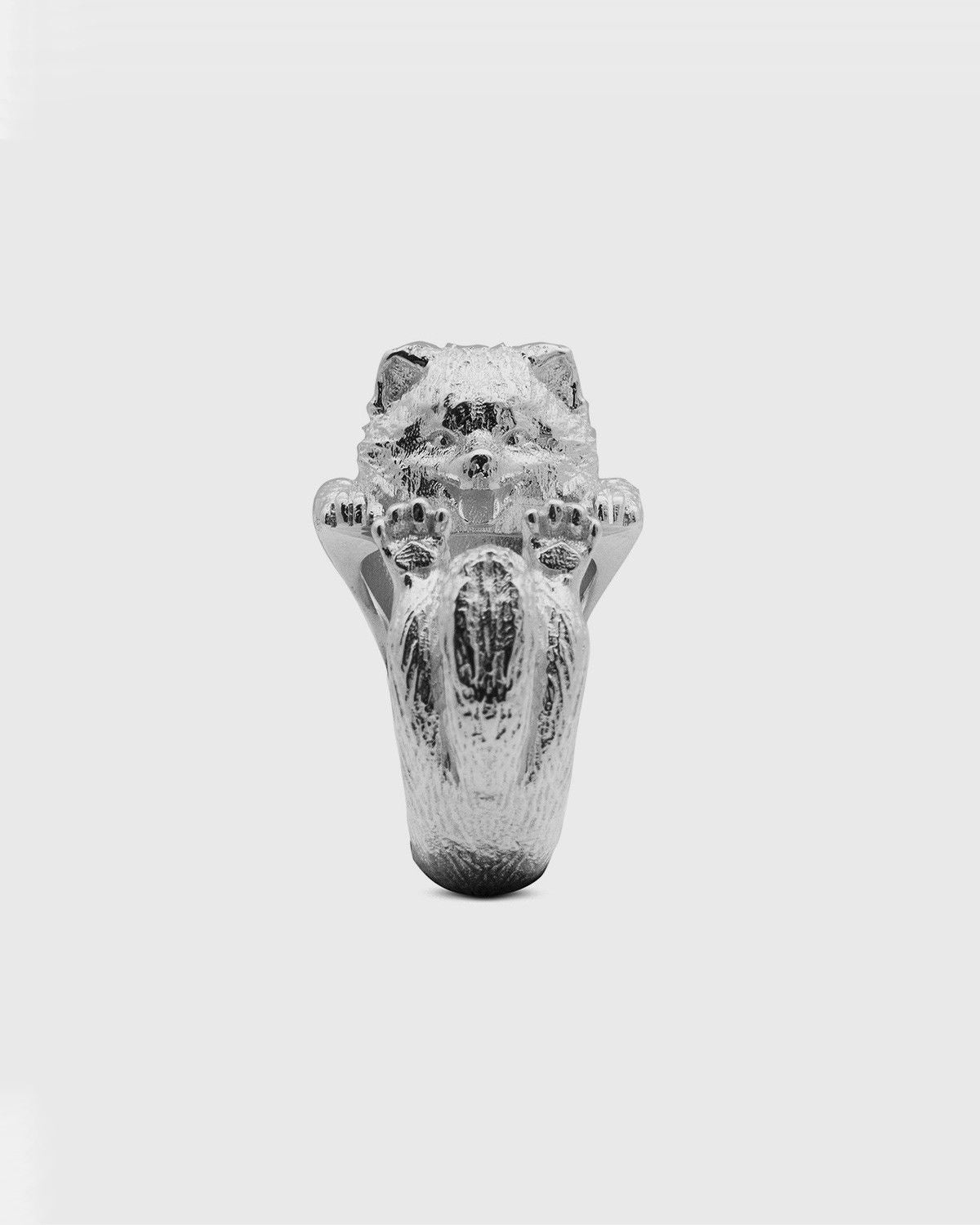 BAGUE HUG VOLPINO DI POMERANIA / ARGENT