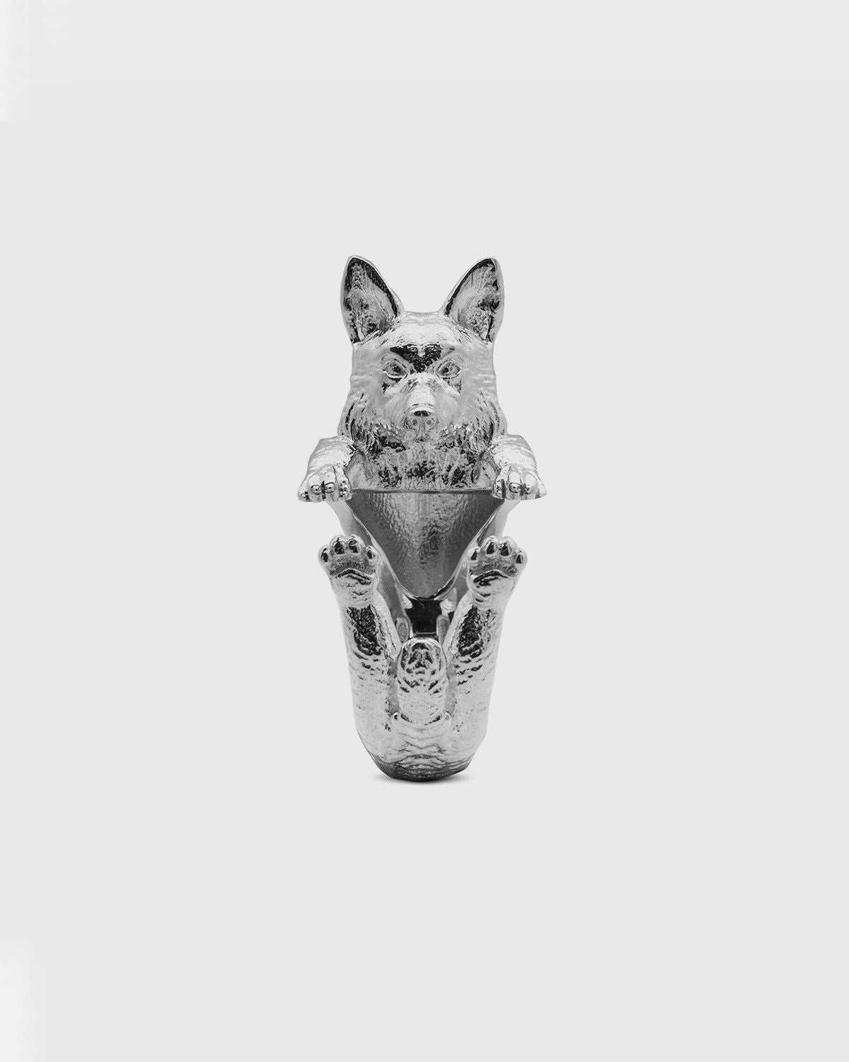 BAGUE HUG WELSH CORGI PEMBROKE / ARGENT