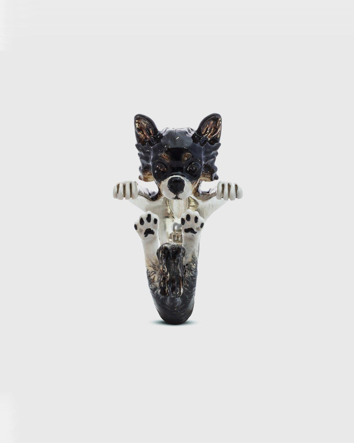 BAGUE HUG CHIHUAHUA PELO LUNGO / ÉMAIL