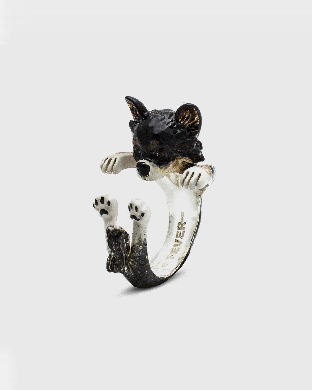 BAGUE HUG CHIHUAHUA PELO LUNGO / ÉMAIL