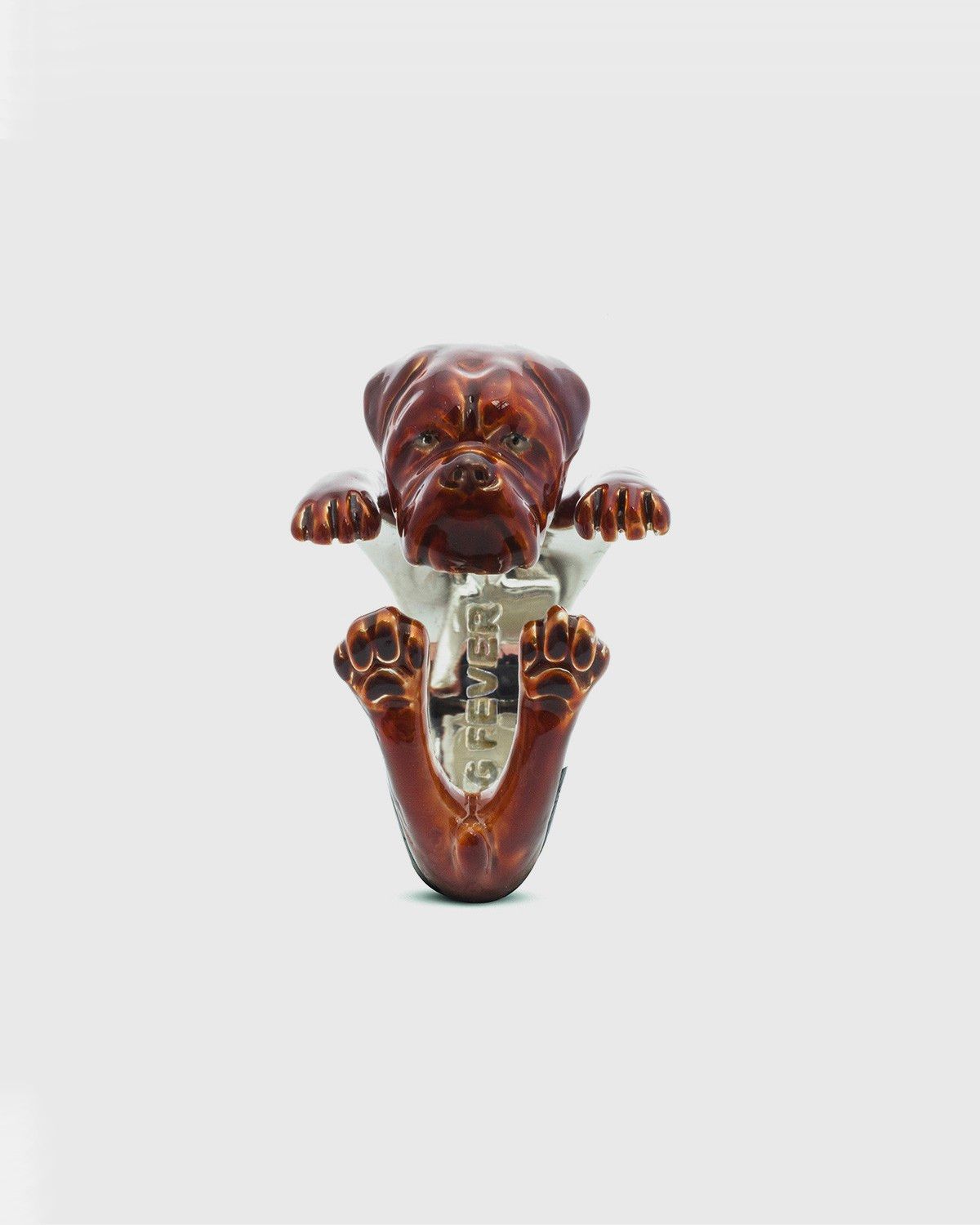 DOGUE DE BORDEAUX HUG RING / ENAMELLED