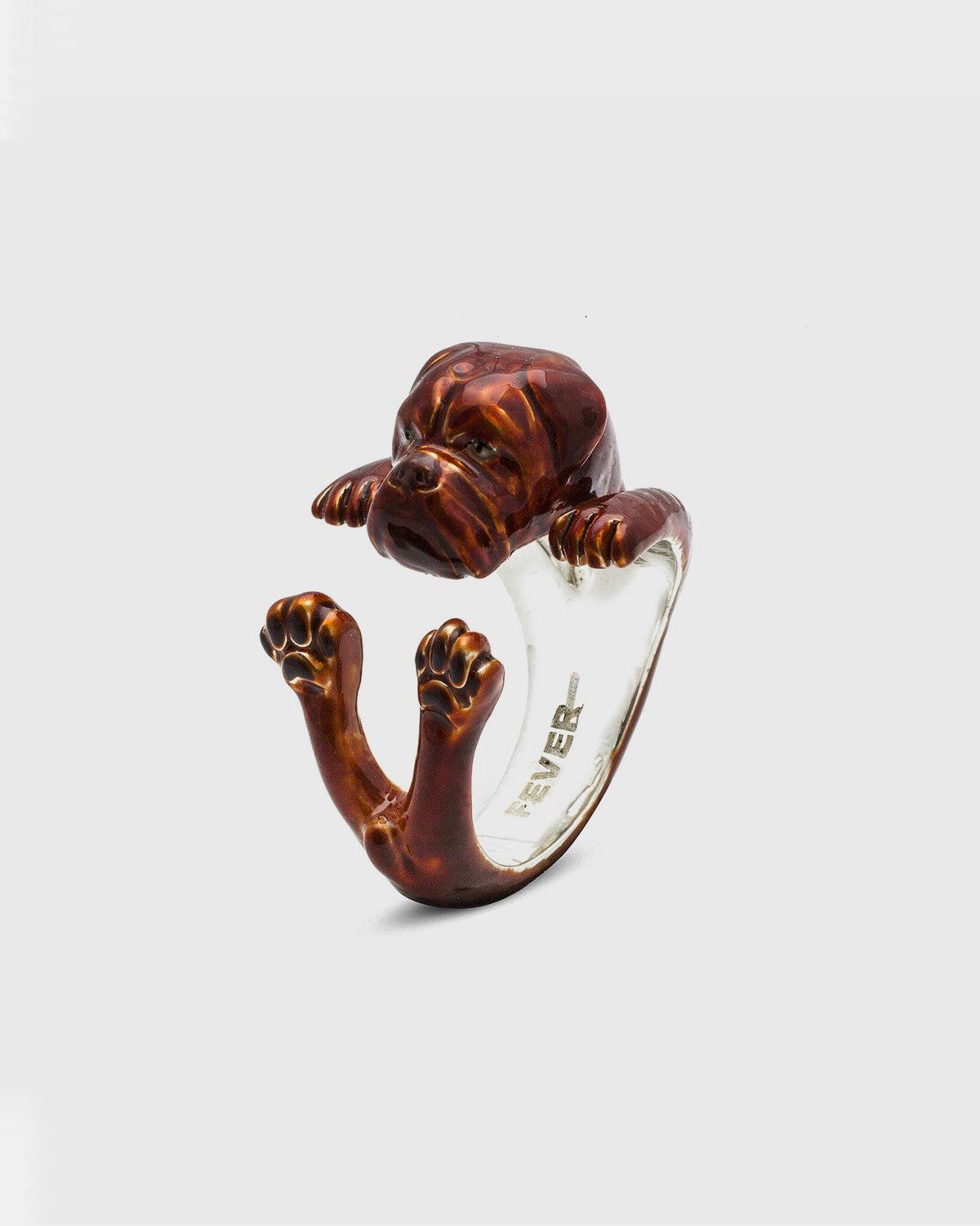 DOGUE DE BORDEAUX HUG RING / ENAMELLED