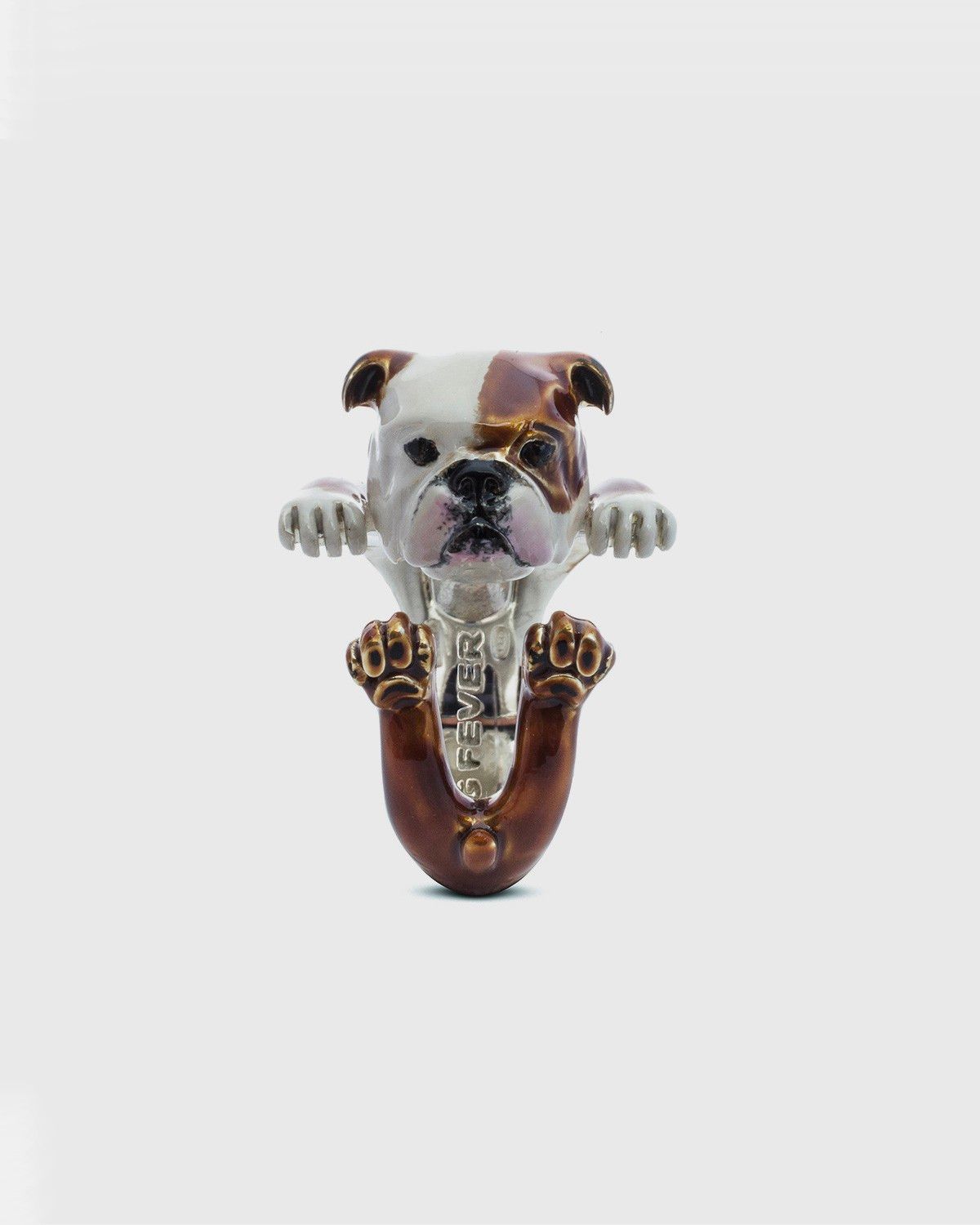 ANELLO HUG BULLDOG INGLESE / SMALTO