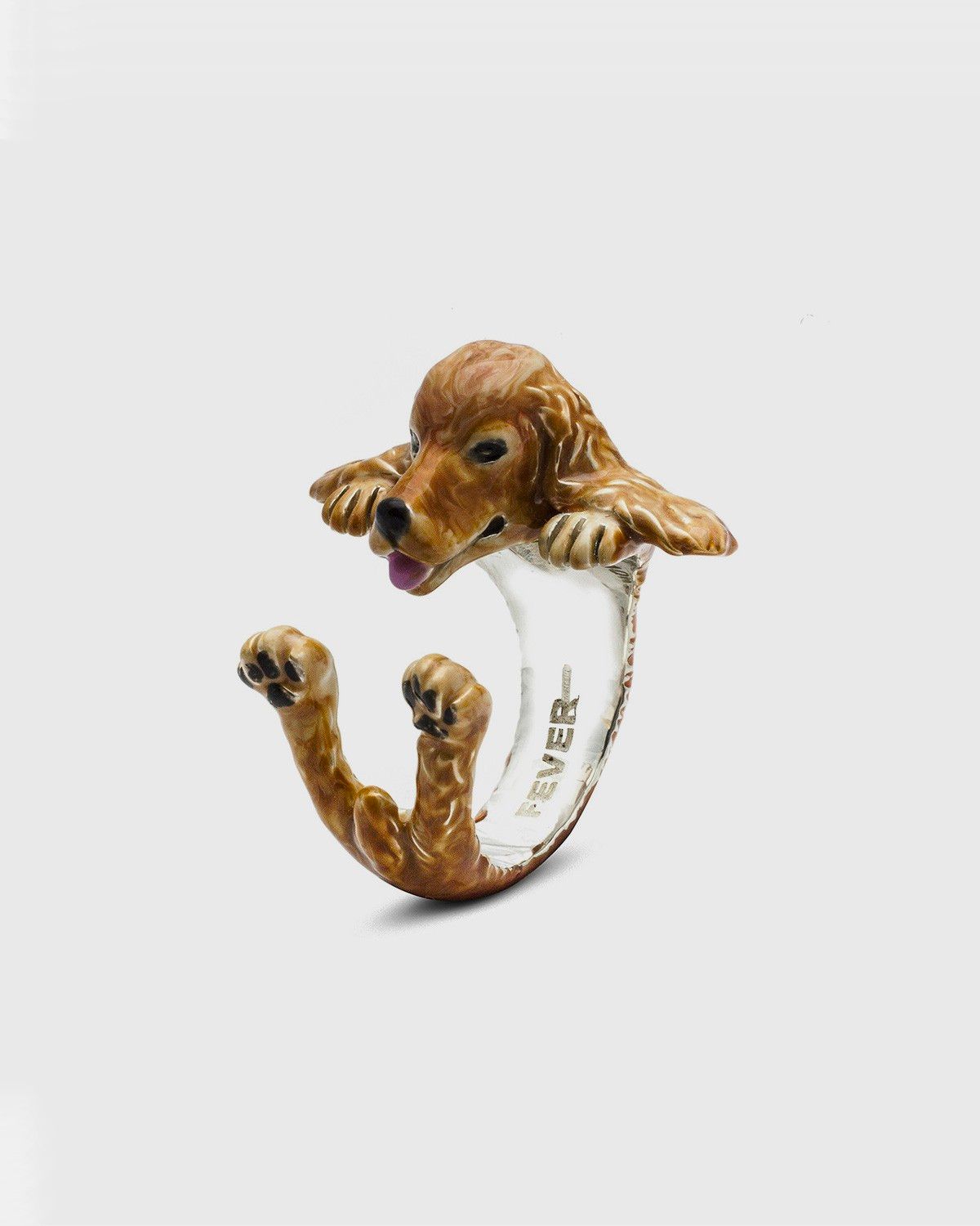 BAGUE HUG COCKER SPANIEL INGLESE / ÉMAIL