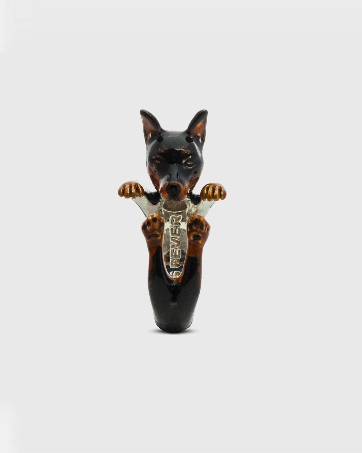 BAGUE HUG PINSCHER / ÉMAIL