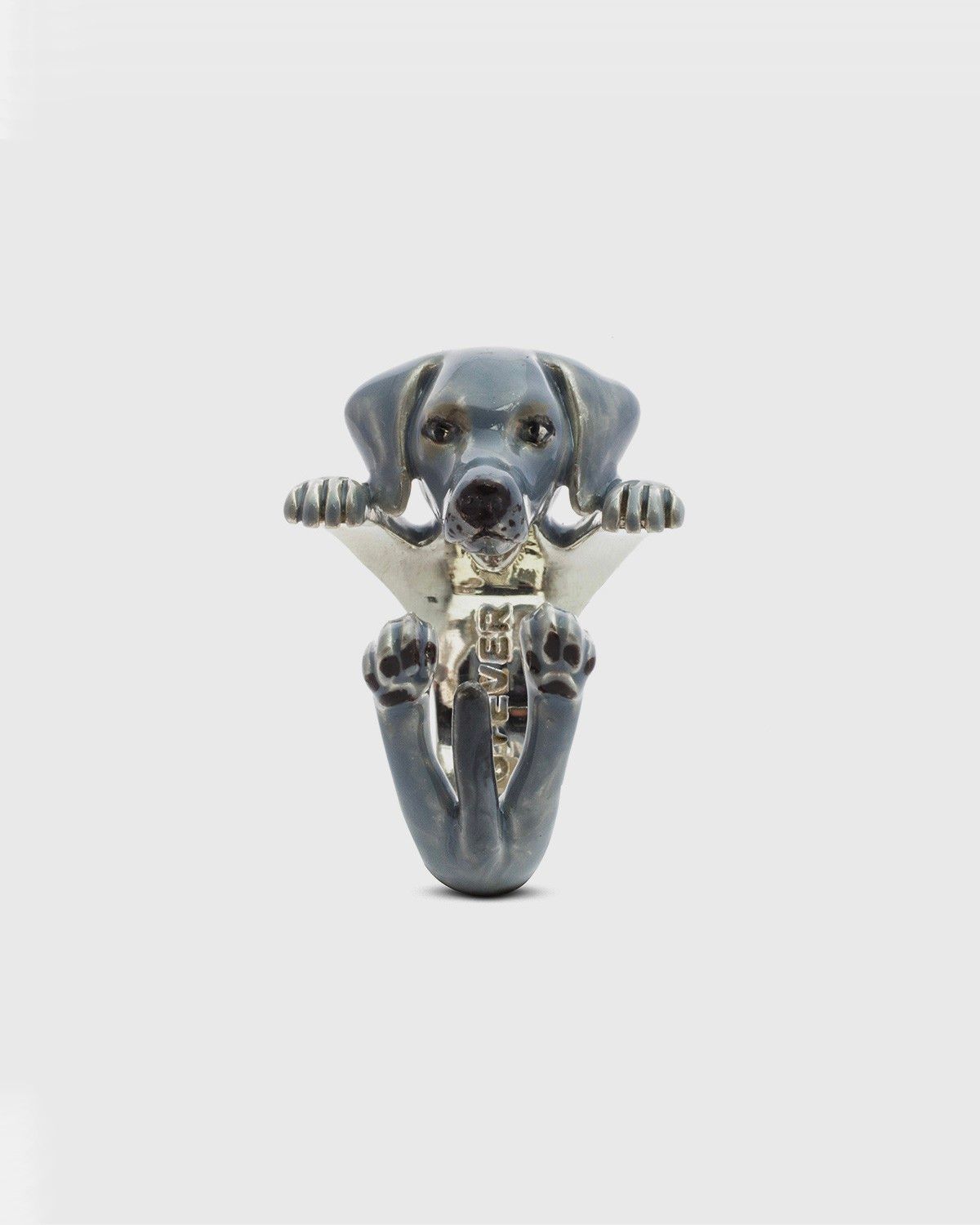BAGUE HUG WEIMARANER / ÉMAIL